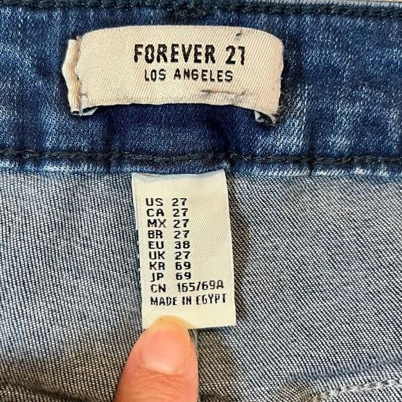 Forever 21 Stretch Distressed Jeans Size 27 - Picture 6 of 8